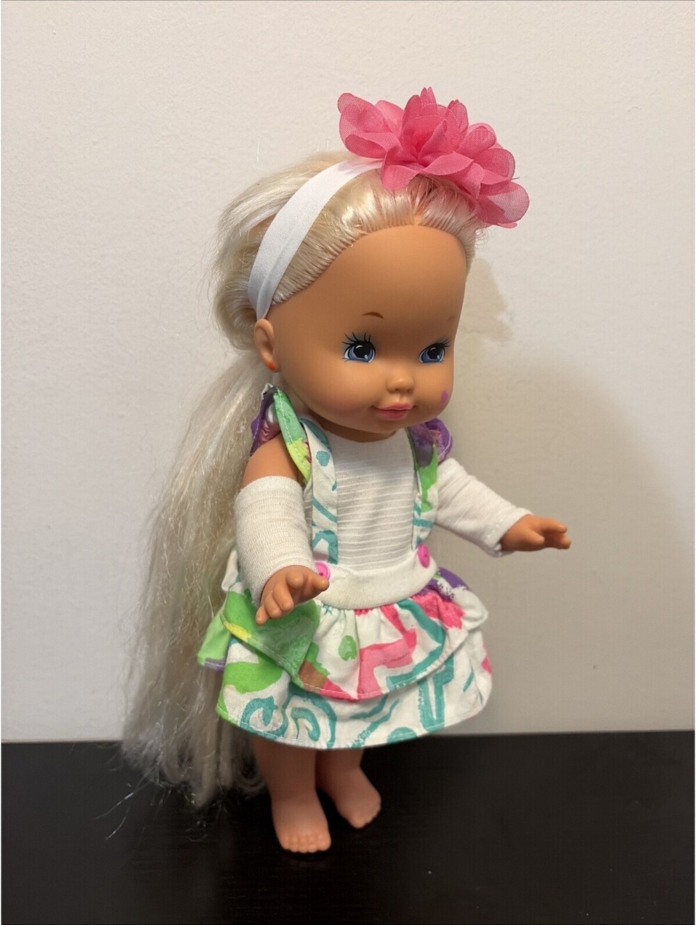 Lil Miss Magic Hair Baby Doll Toy 13" Figure Vintage Mattel 1988 Totally 80s